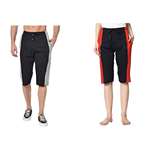 FOSFORO Mens Knee Length Lounge Lower Capri, Combo Pack of 2 (KB-14) 